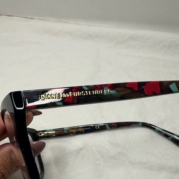 Diane Von Furstenberg Multicolor Patterned Glasses - Picture 2 of 9